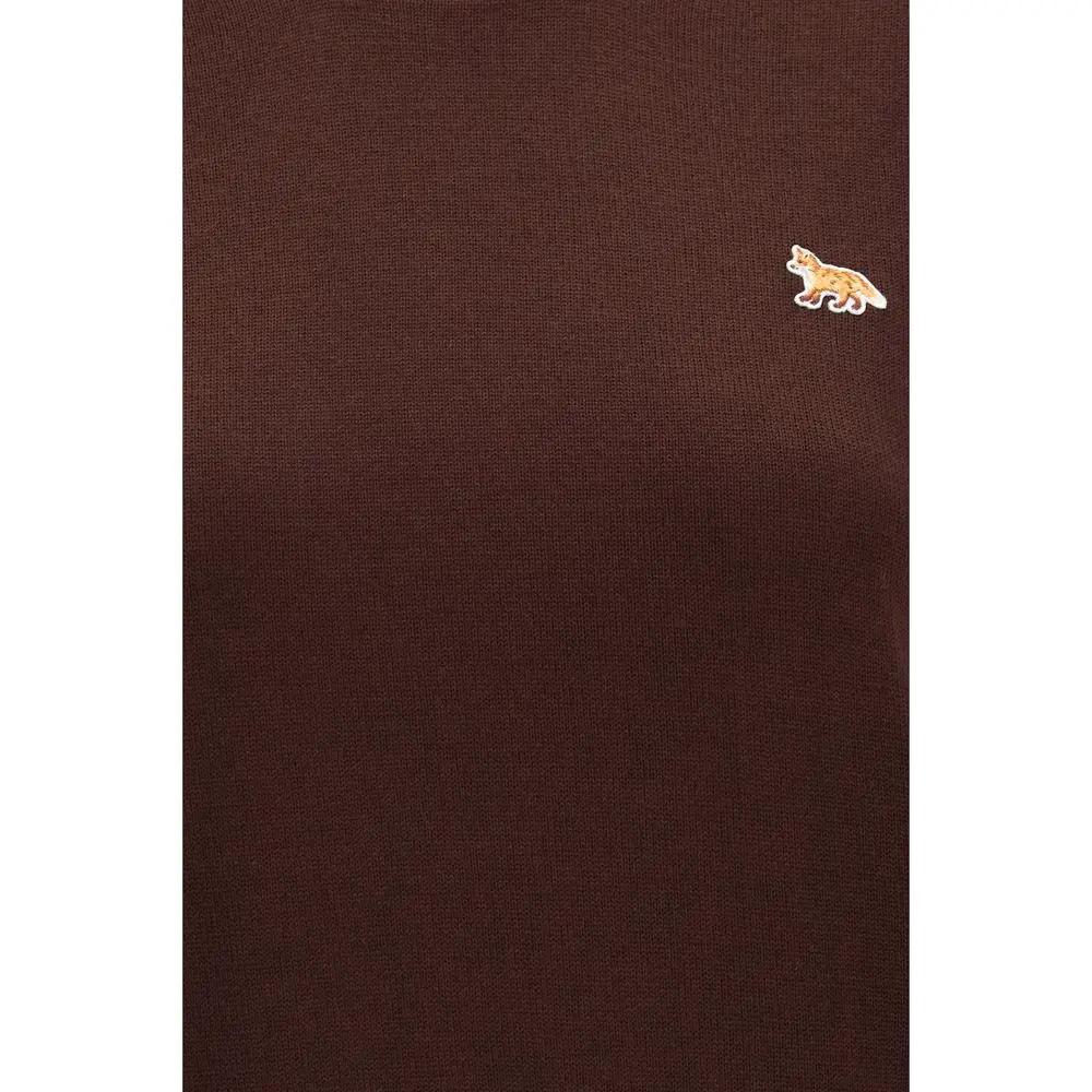 Maison Kitsuné Brown Wool Oves Aries Sweatshirt