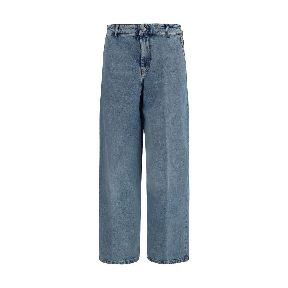 Ami Paris Blue Cotton Jeans Denim
