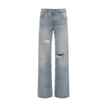 Haikure Haikure Blue Cotton Straight-Leg Jeans