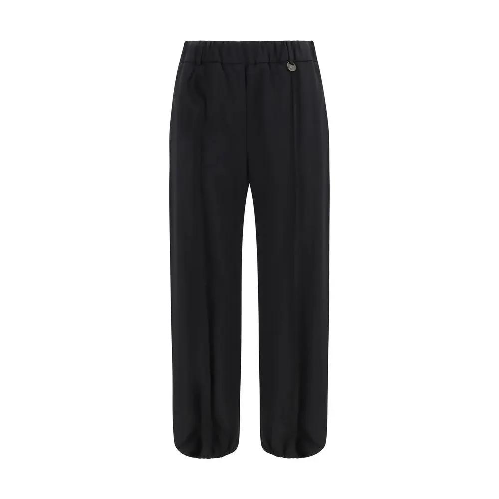 Burberry Burberry Black Wool Oves Aries Joggers (Workout Pants)