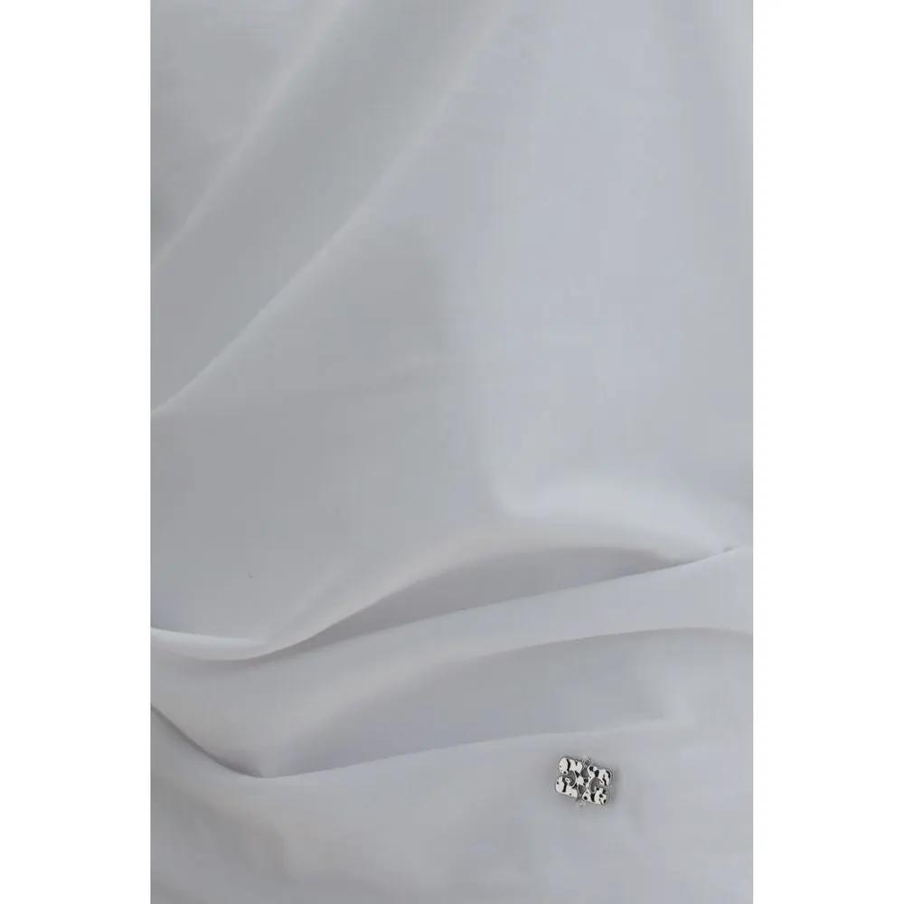 Ganni Ganni White Cotton Pattern Shirt