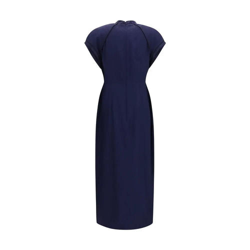 Alessandra Rich Blue Silk Casual Dress