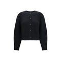 Loulou De Saison Loulou De Saison Black Wool Oves Aries Cardigan