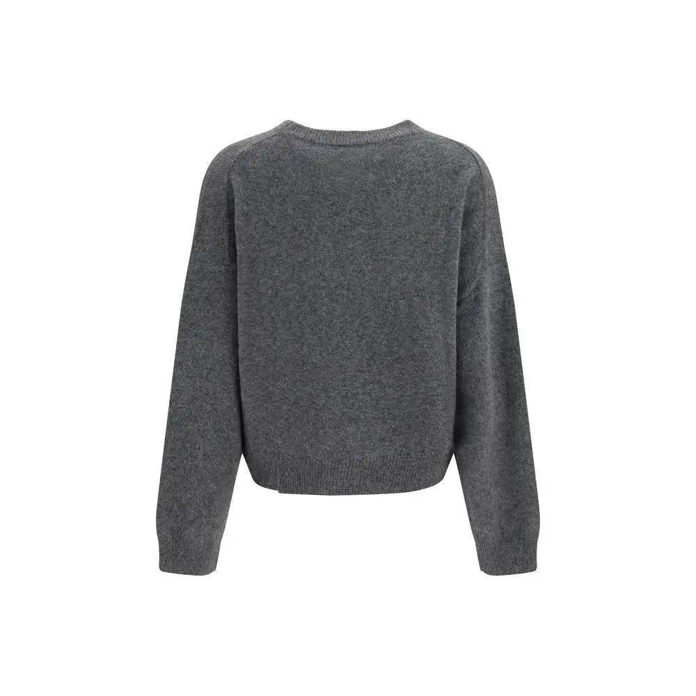 Loulou De Saison Gray Wool Oves Aries Sweatshirt