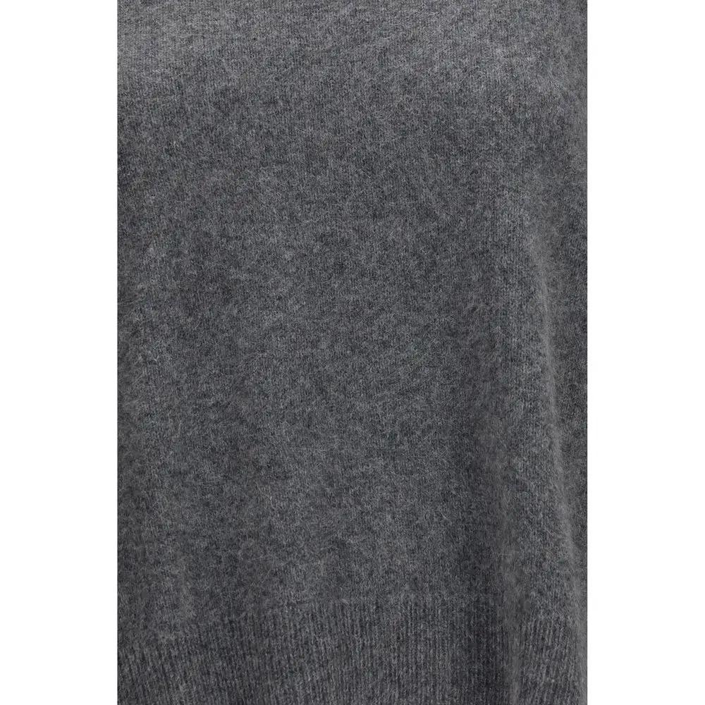 Loulou De Saison Gray Wool Oves Aries Sweatshirt