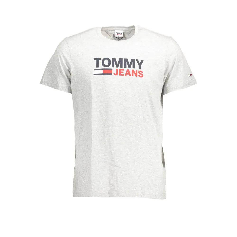 Tommy Hilfiger Grigio Organic Cotton Mens T-Shirt