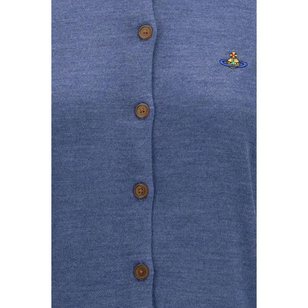 Vivienne Westwood Blue Wool Oves Aries Cardigan