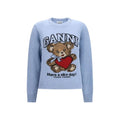 Ganni Blue Wool Oves Aries Sweatshirt