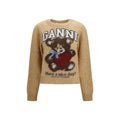 Ganni Ganni Beige Polyamide Sweatshirt