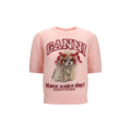 Ganni Ganni Multicolor Alpaca Vicugna Pacos T-Shirt