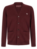 Gucci Bordeaux Cashmere Cardigan