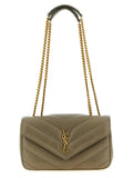Saint Laurent Bicolor Lamb Leather Shoulder Bag