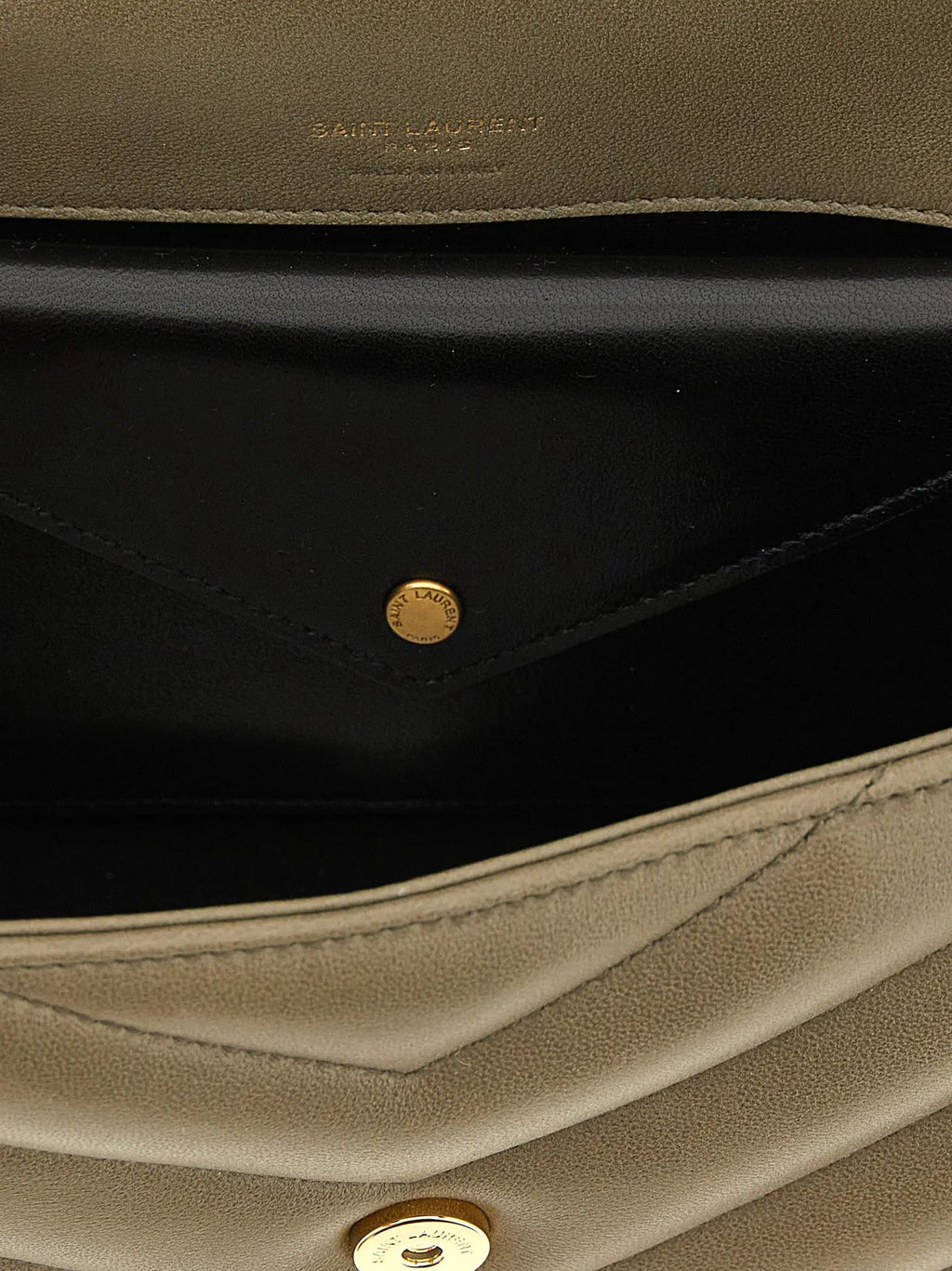 Saint Laurent Bicolor Lamb Leather Shoulder Bag