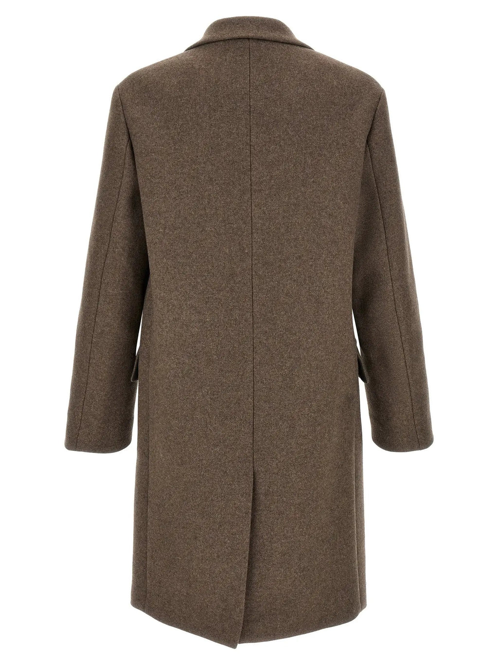 Dries Van Noten Brown Wool Coat