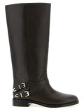 PINKO Black Cowhide Over The Knee