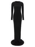 DRKSHDW Black Cotton Long Dress