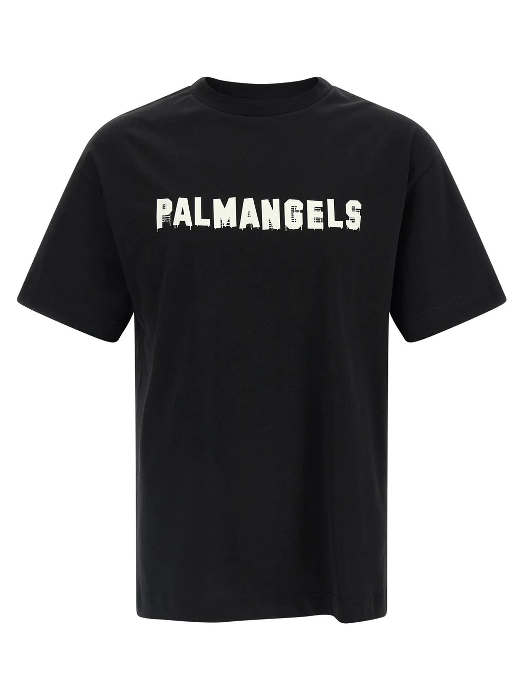 Palm Angels Black Cotton T-Shirt