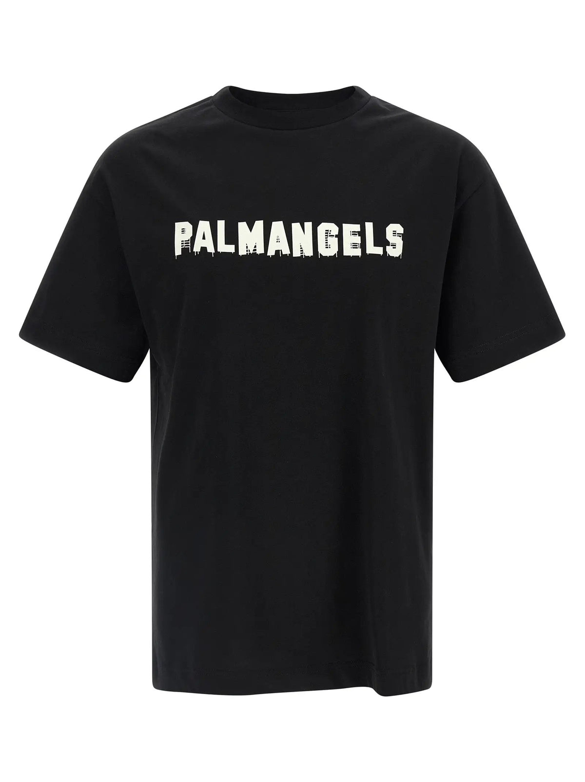 Palm Angels Black Cotton T-Shirt