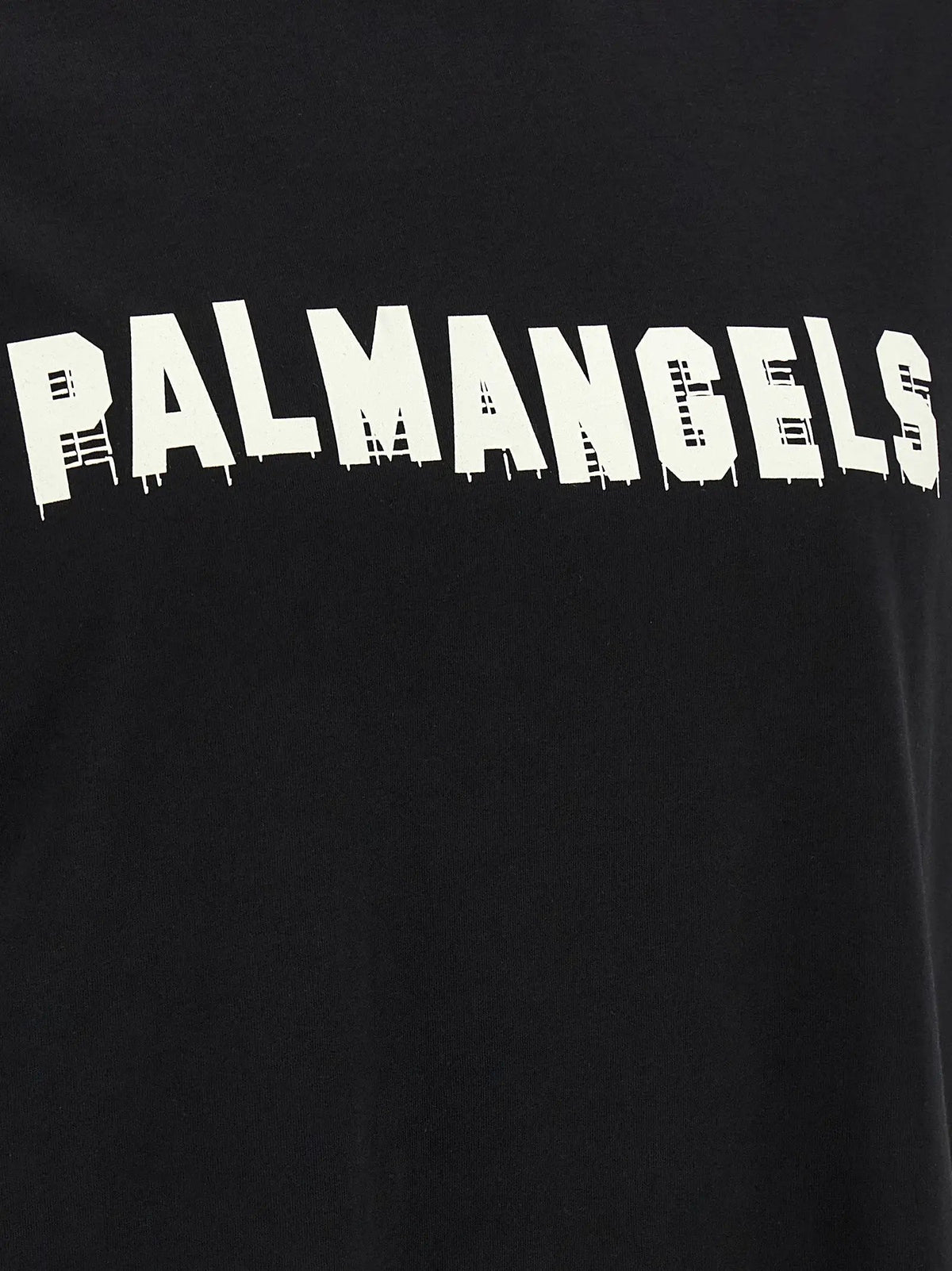 Palm Angels Black Cotton T-Shirt