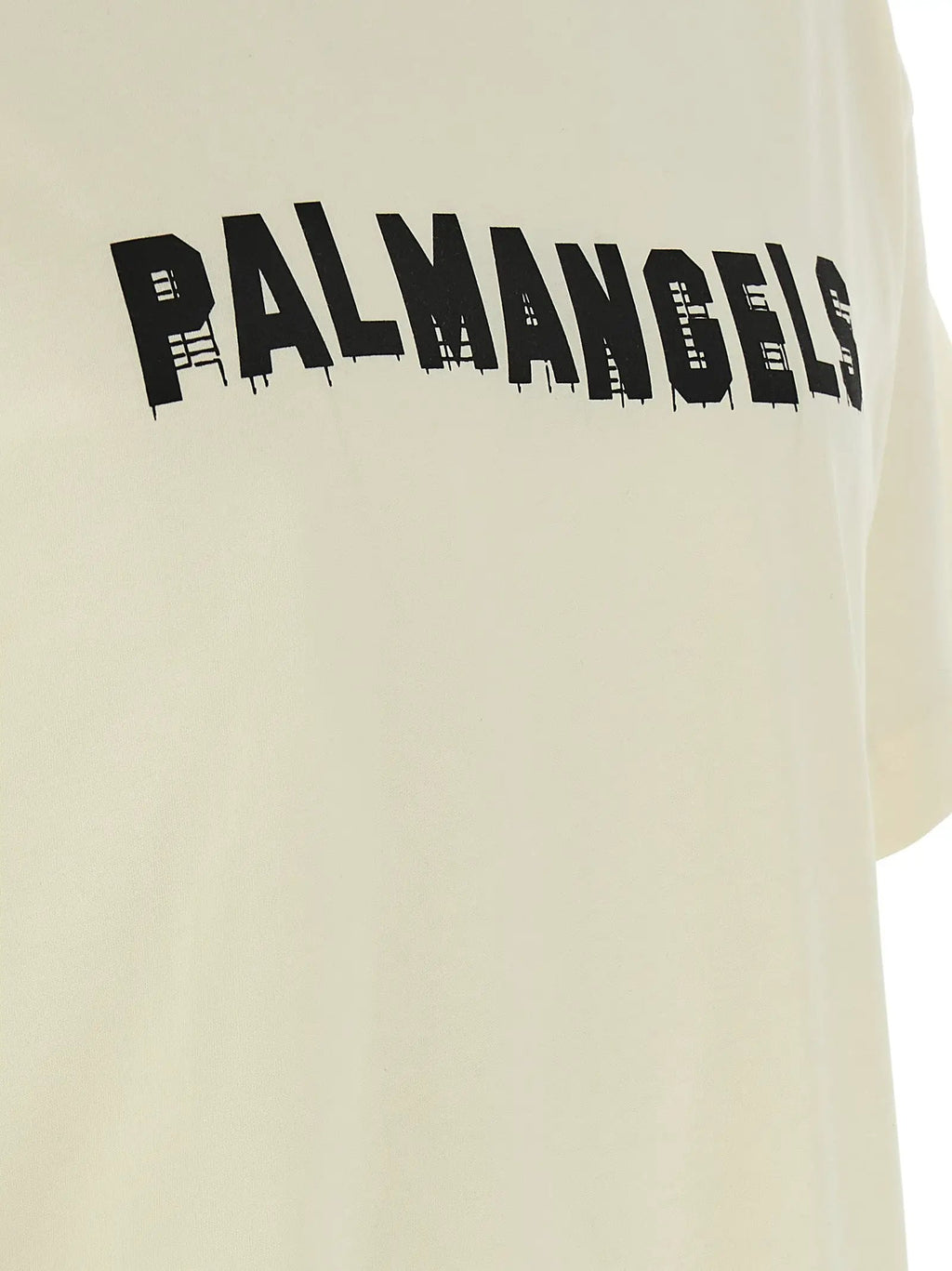 Palm Angels White Cotton T-Shirt