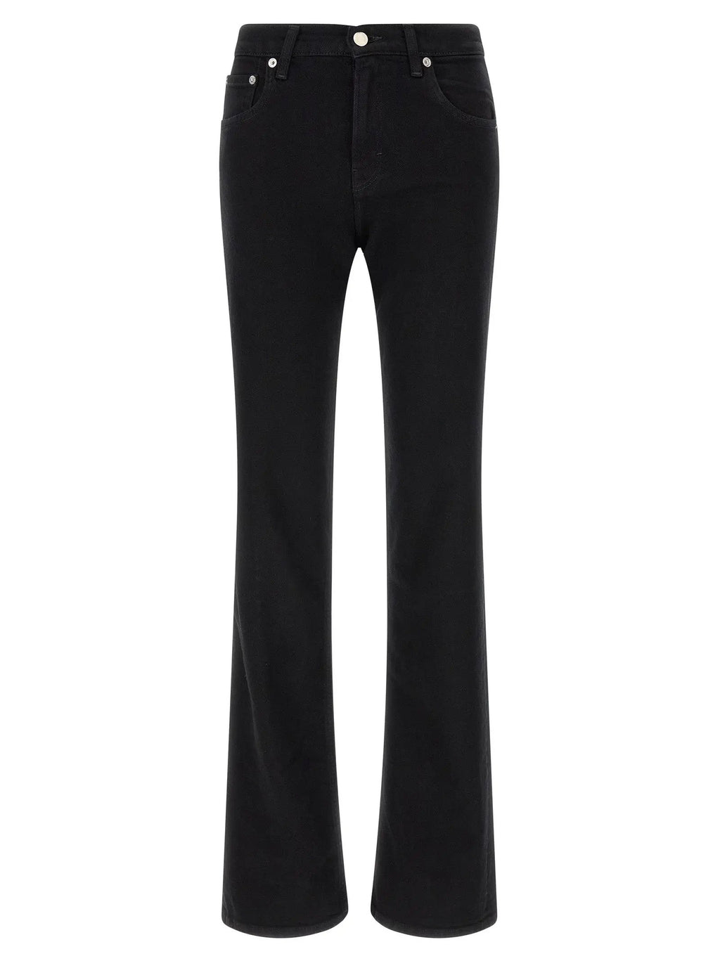 Haikure Black Cotton Flared Jeans