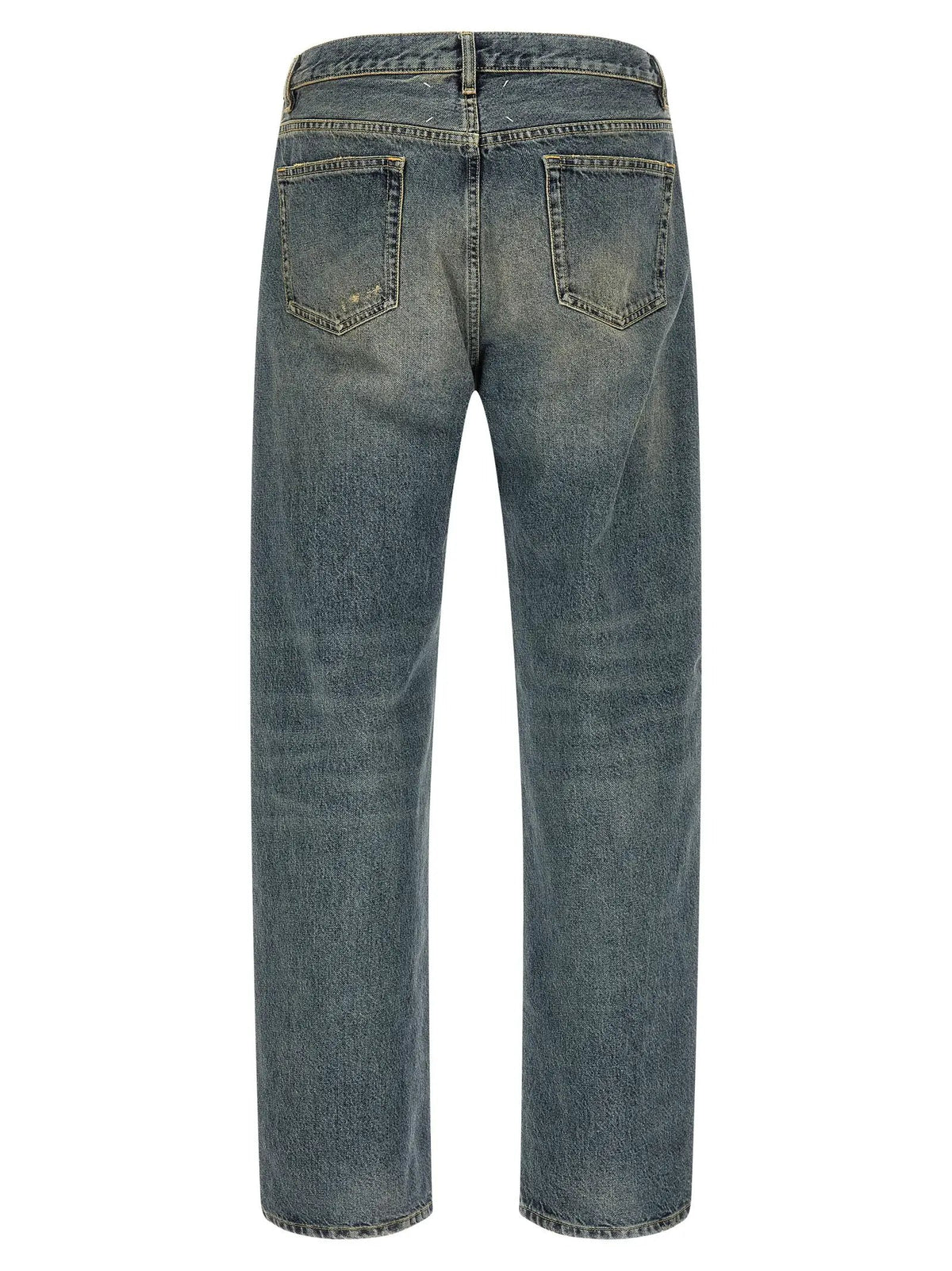 Maison Margiela Blue Cotton Straight-Leg Jeans