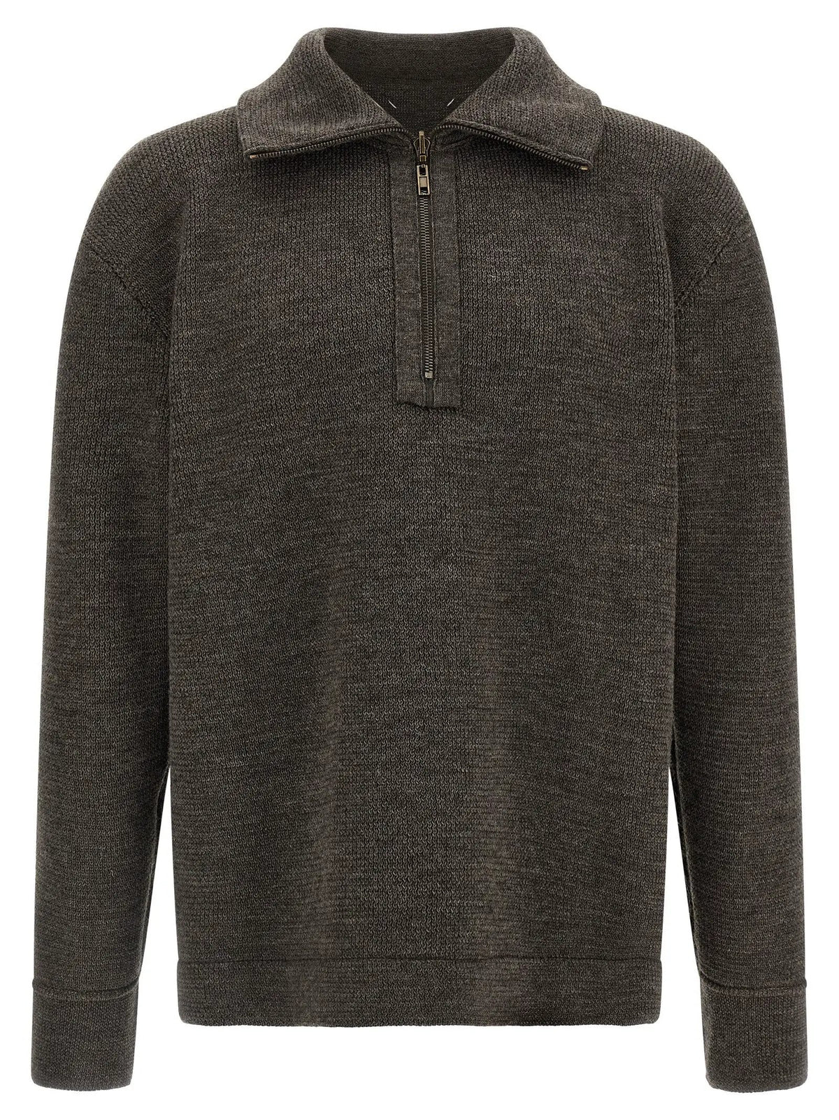 Maison Margiela Gray Wool Cardigan