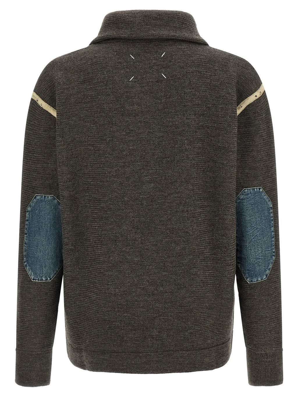 Maison Margiela Gray Wool Cardigan