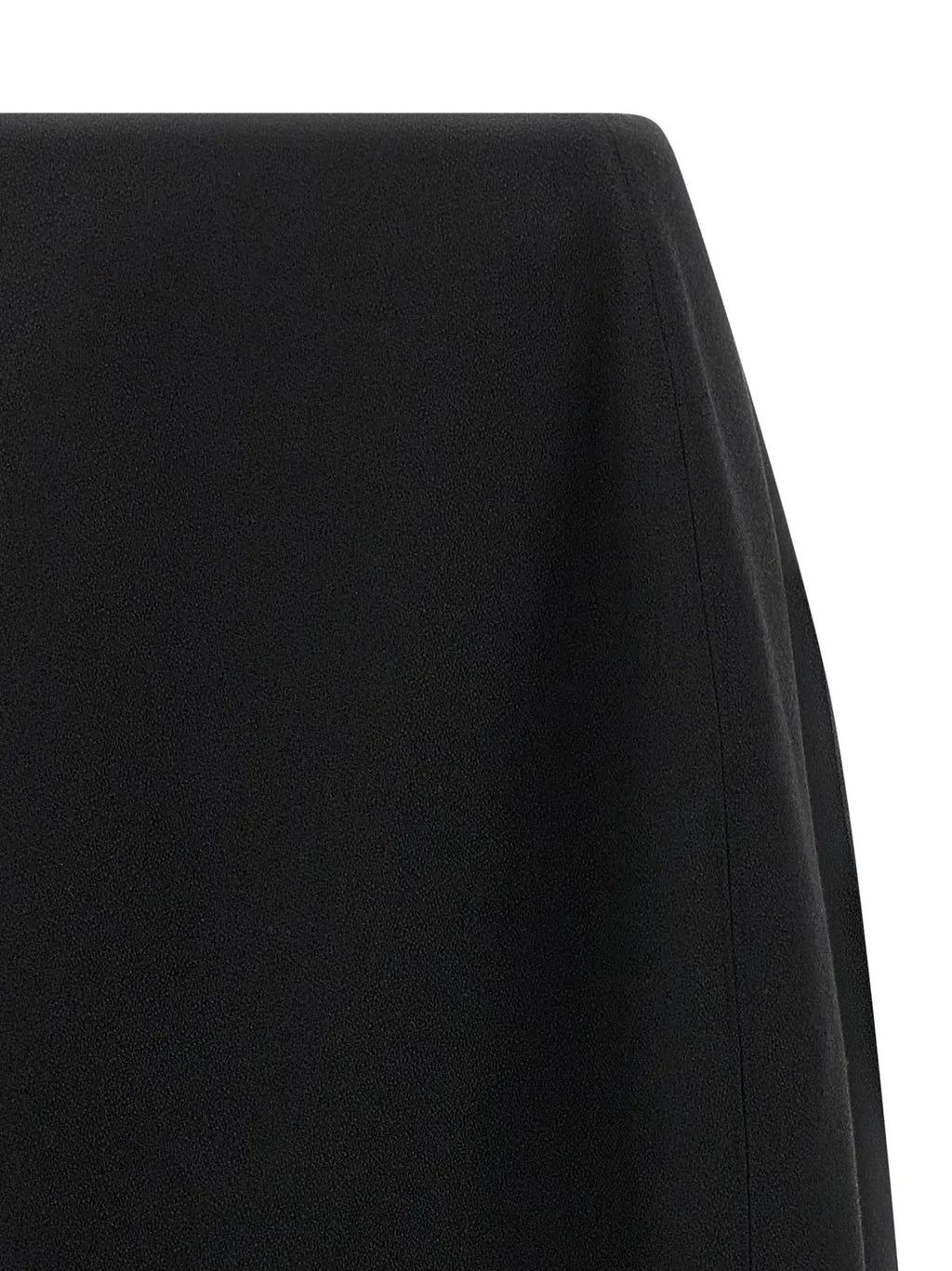 Jupe midi Jil Sander noire en laine vierge