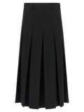 Jupe mi-longue MM6 Maison Margiela en polyester noir