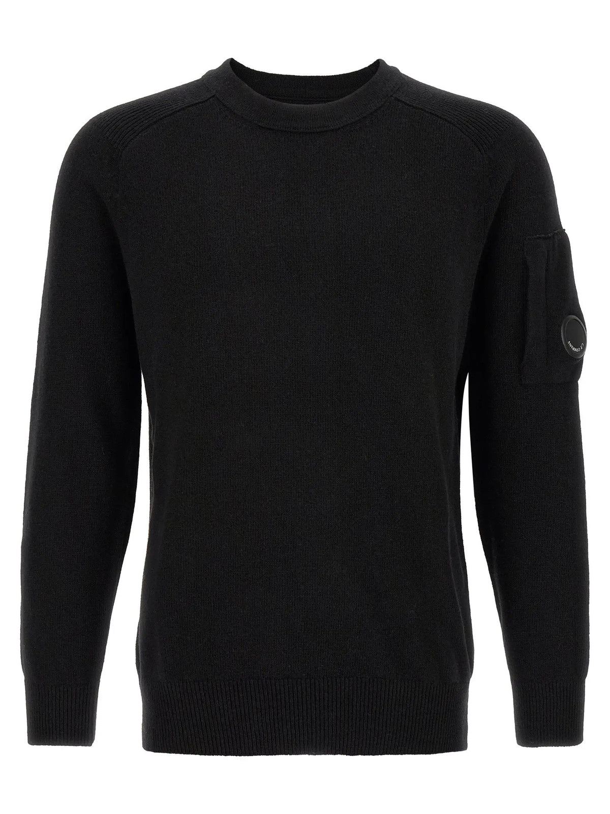 C.P. Company Black Wool Cardigan