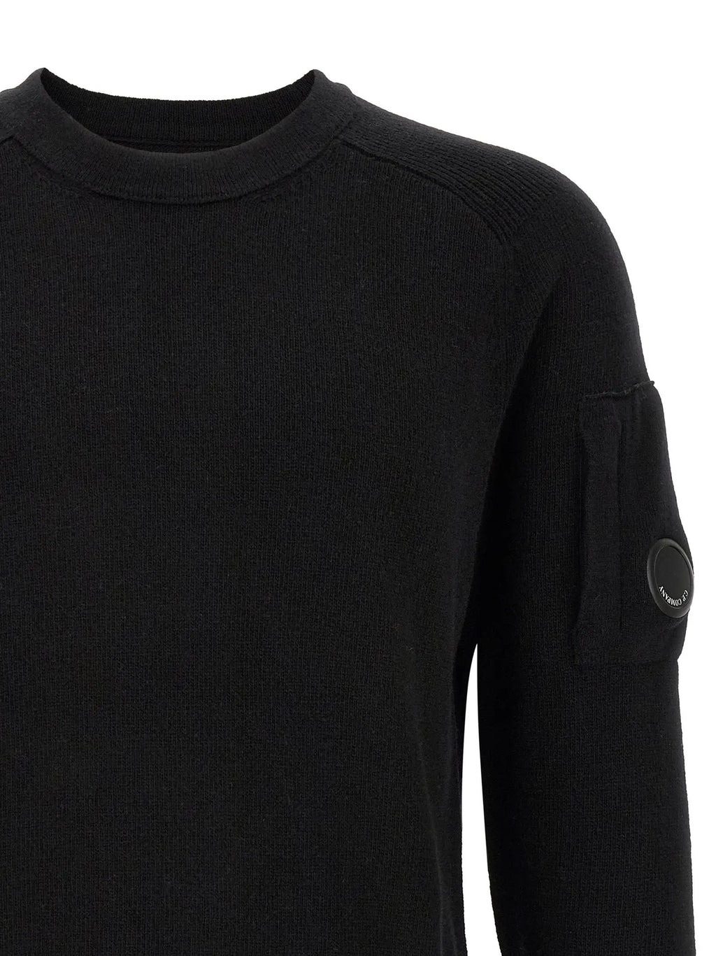 C.P. Company Black Wool Cardigan