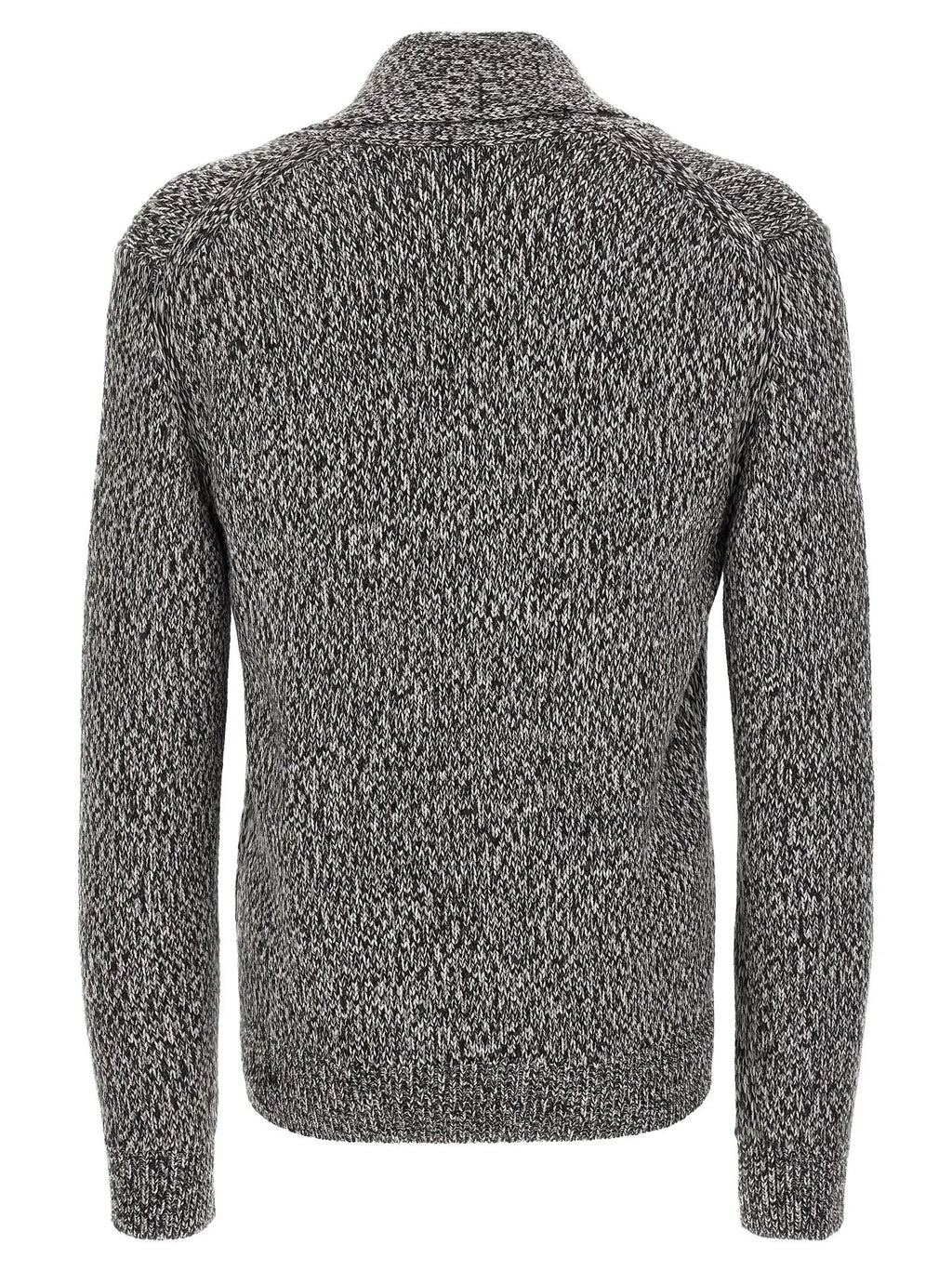 Brioni Bicolor Wool Cardigan