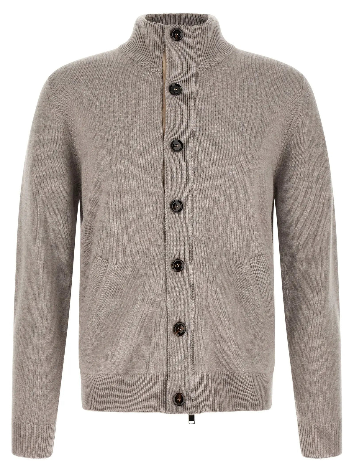 Brioni Beige Cashmere Cardigan