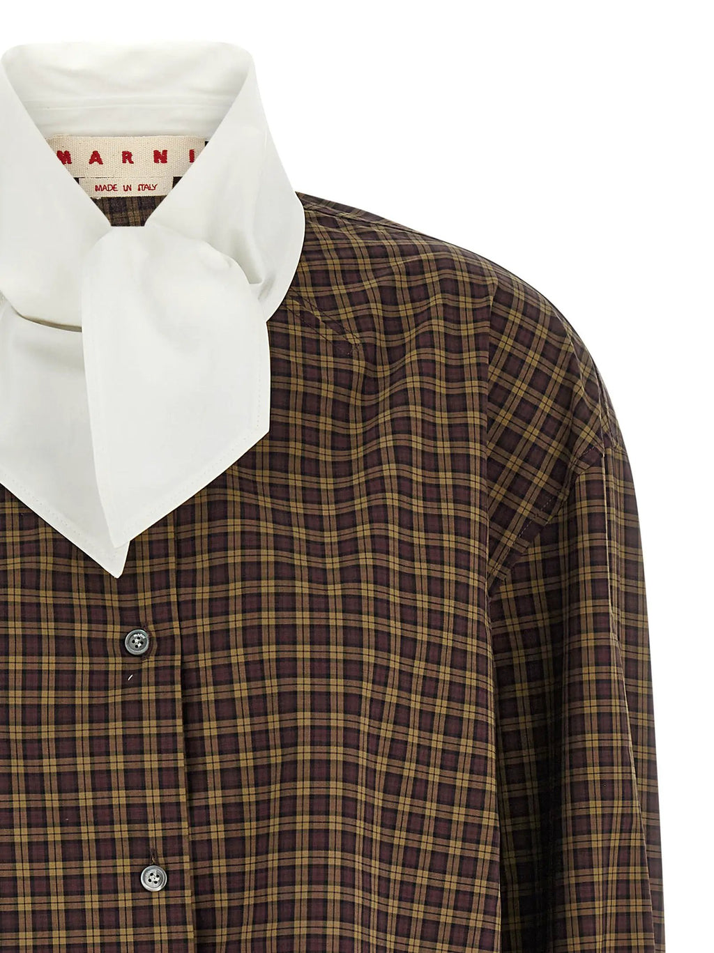 Marni Brown Cotton Blouse