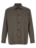 Brioni Brown Wool Blouse