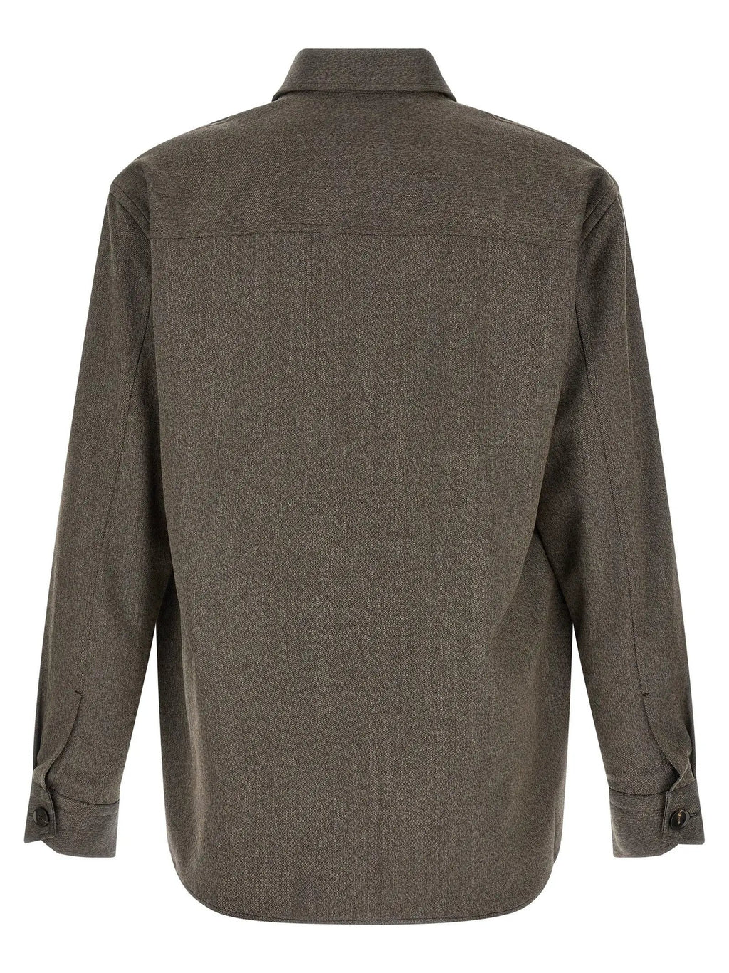 Brioni Brown Wool Blouse