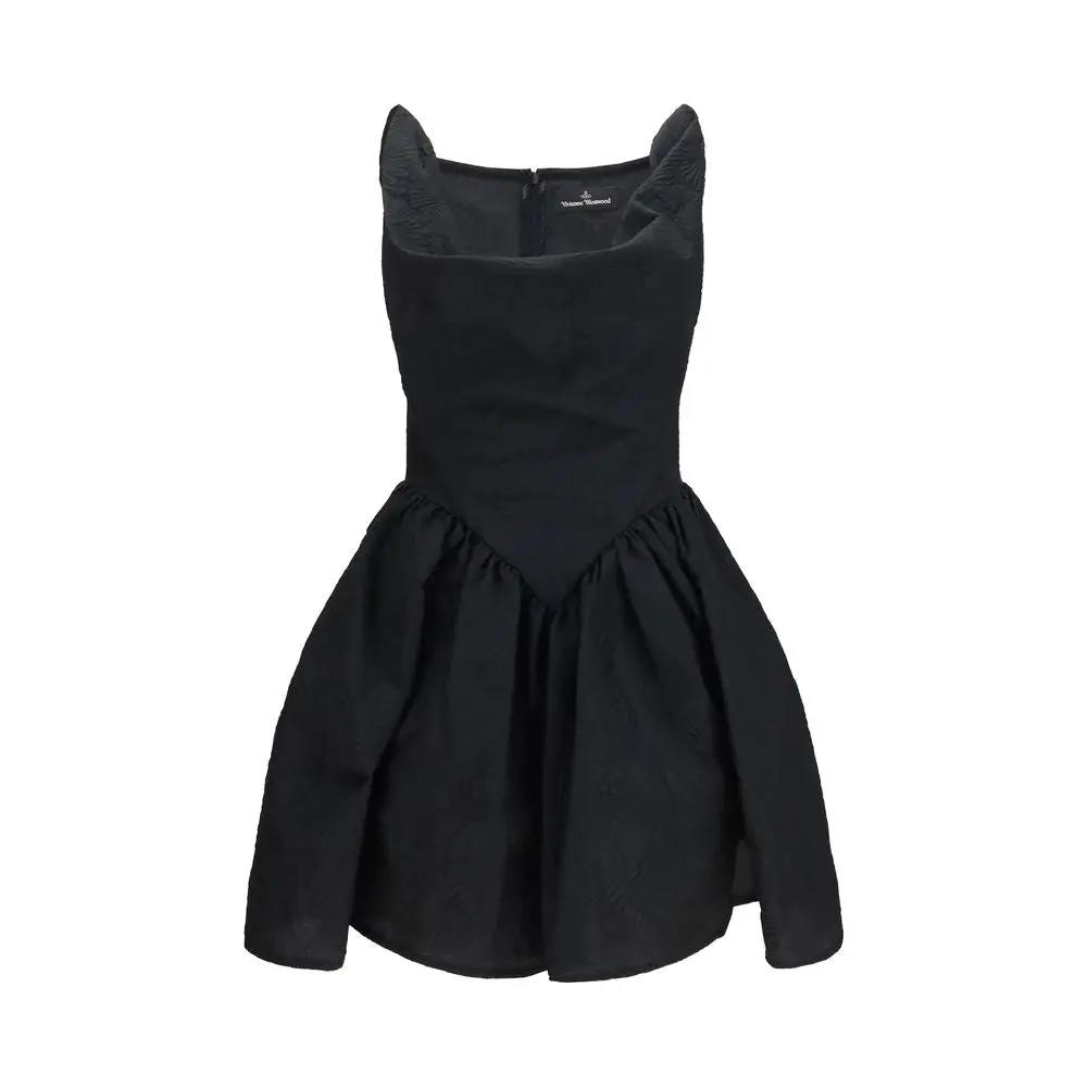Vivienne Westwood Black Cotton Casual Dress
