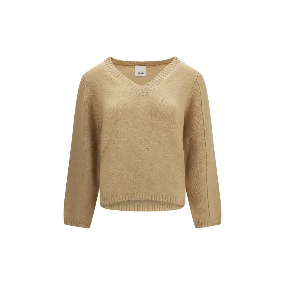 Allude Allude Beige Cashmere Sweater