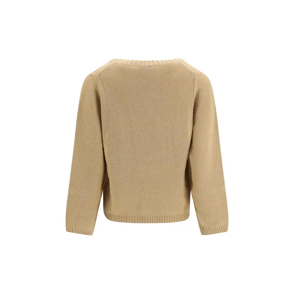 Allude Allude Beige Cashmere Sweater