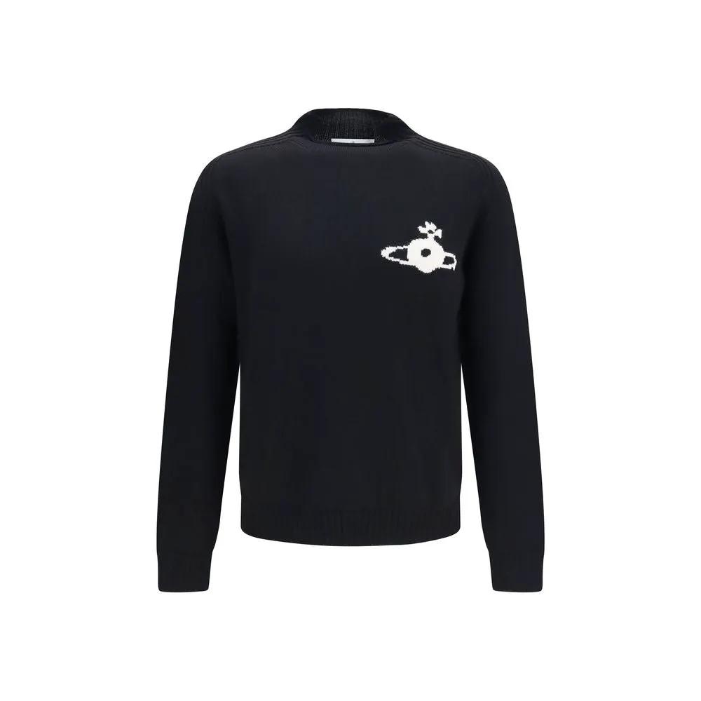 Vivienne Westwood Black Wool Oves Aries Sweatshirt