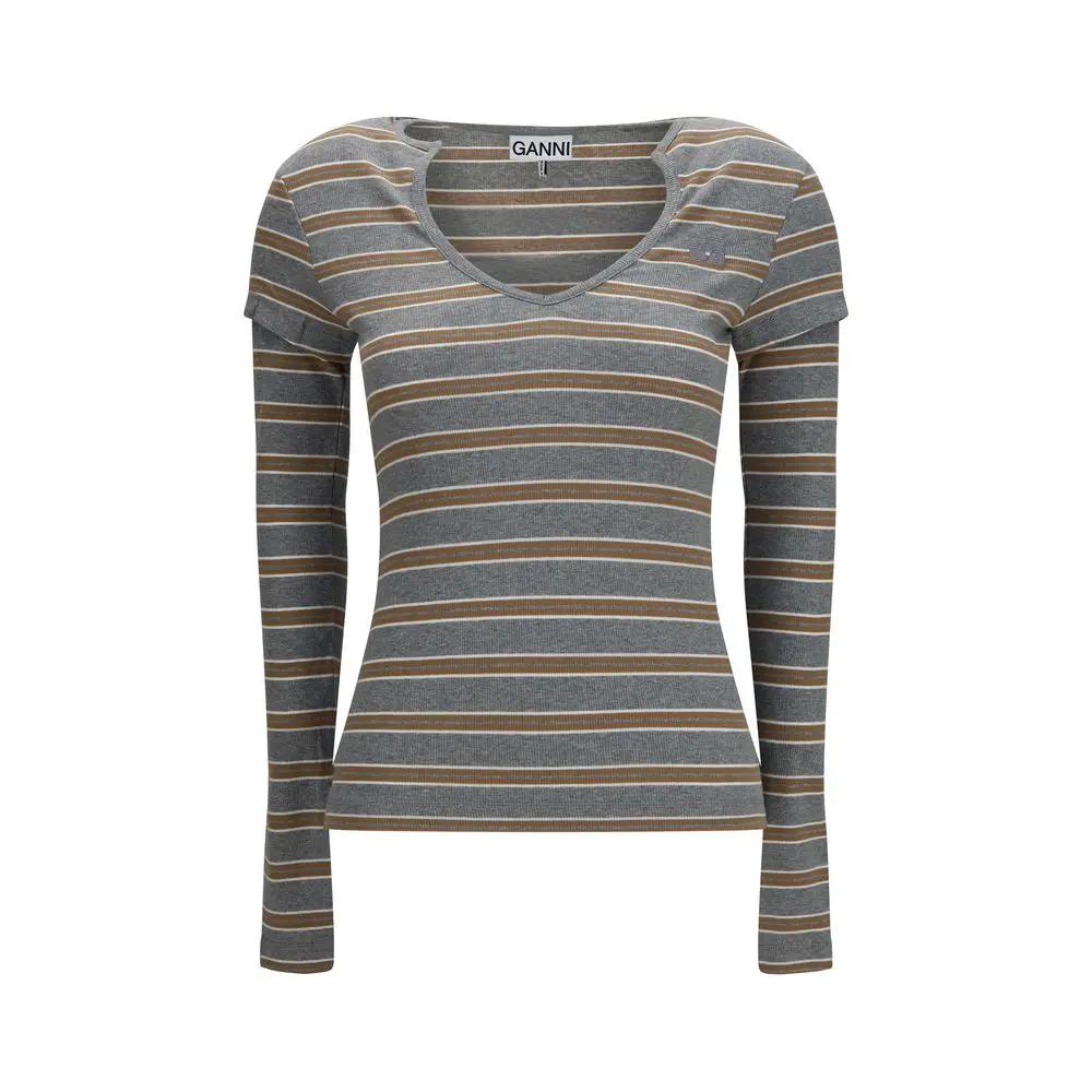 Ganni Ganni Gray Cotton Sportswear