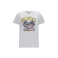T-shirt Ganni en coton blanc