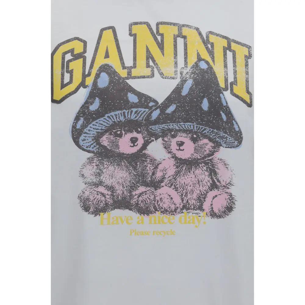 T-shirt Ganni en coton blanc