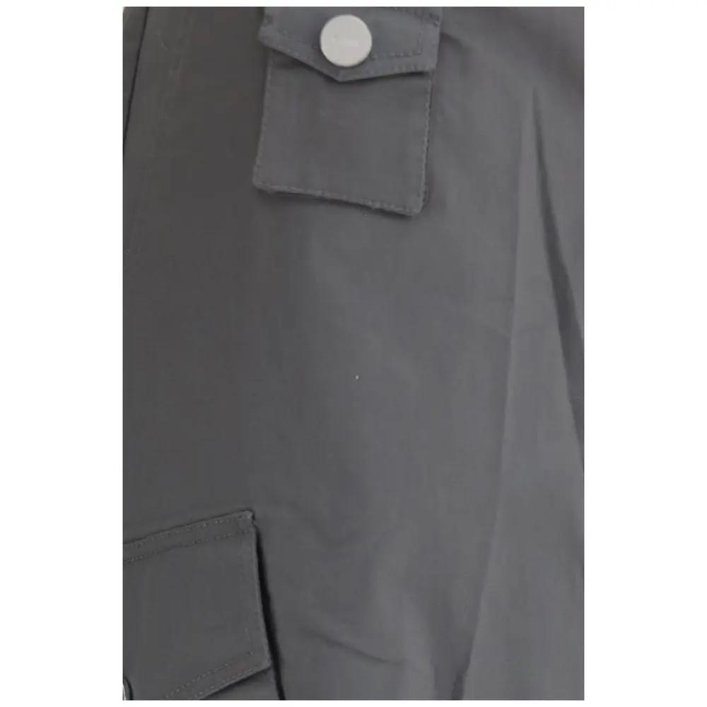 Ganni Ganni Gray Cotton Cargo Pants