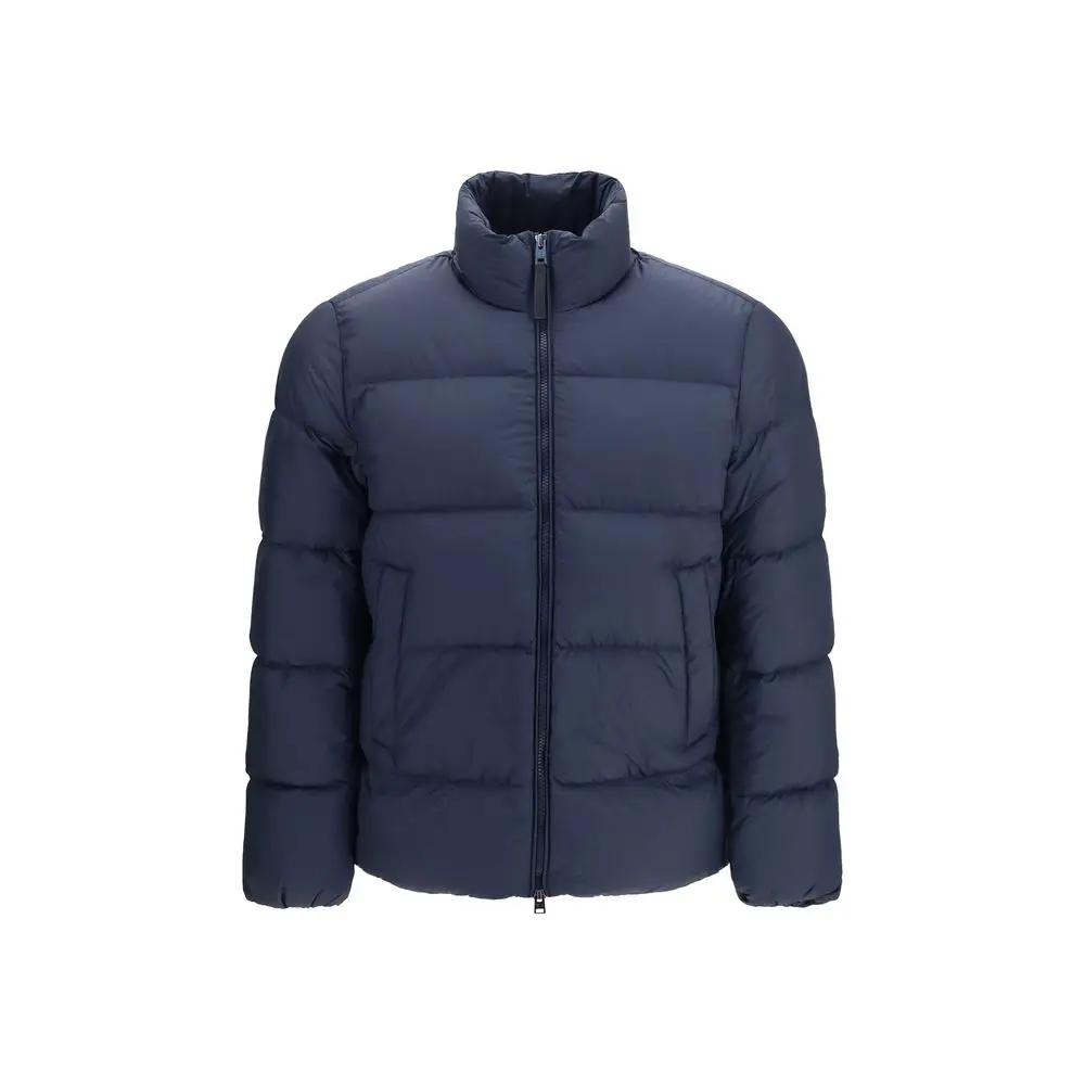 Woolrich Woolrich Blue Goose Down Full-Length Jacket