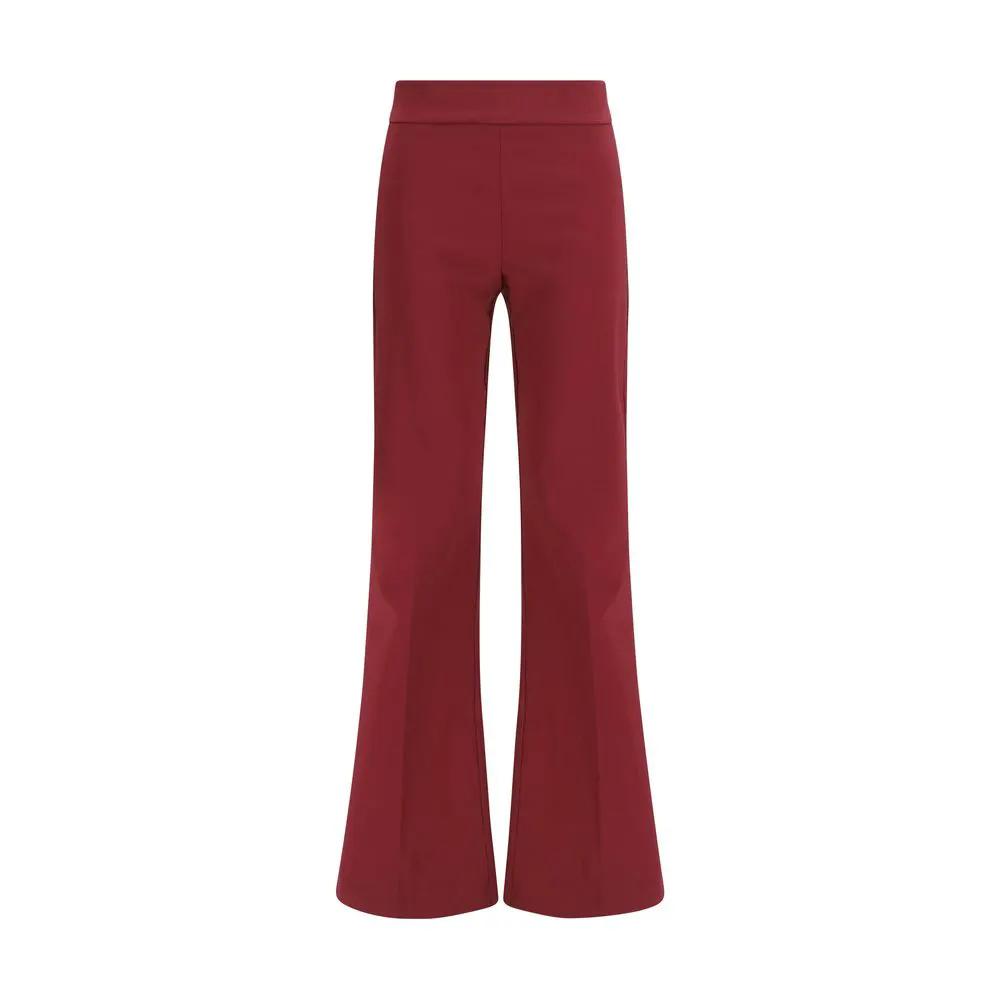 Avenue Montaigne Bordeaux Viscose Casual Pants