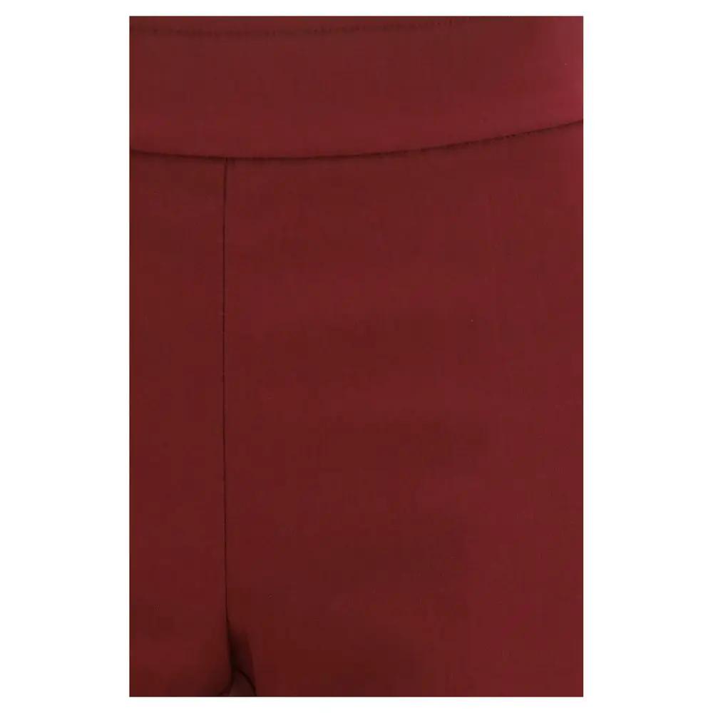Avenue Montaigne Avenue Montaigne Bordeaux Viscose Casual Pants