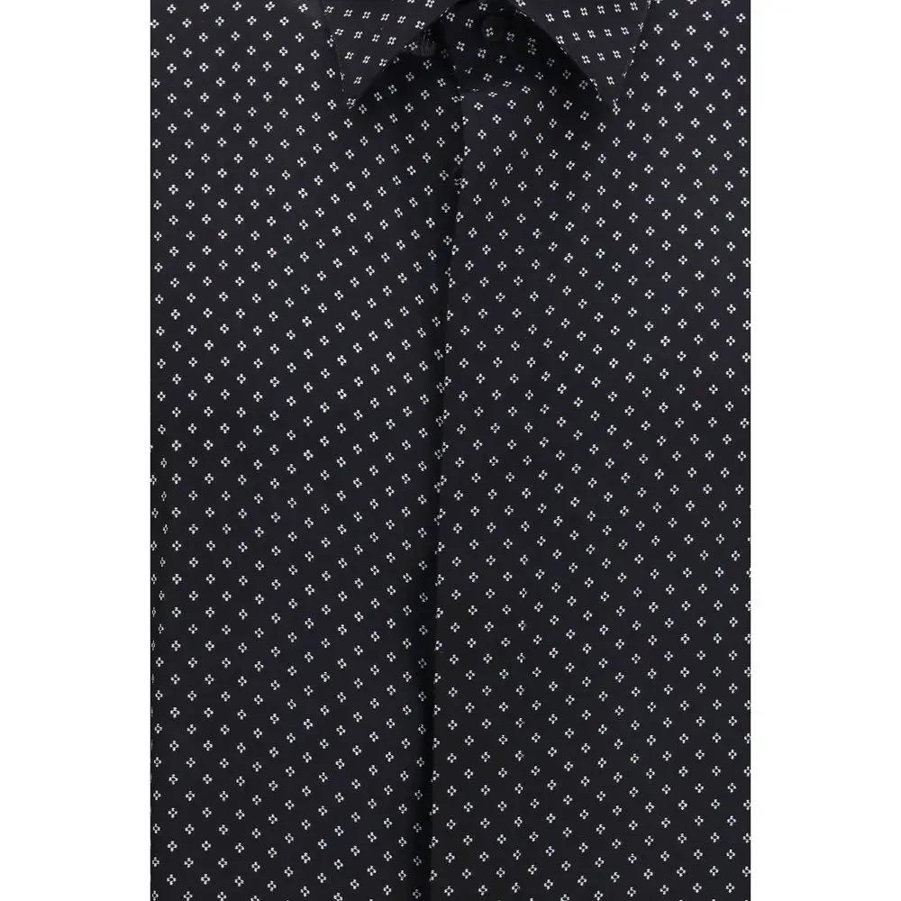 Tom Ford Black Silk Pattern Shirt