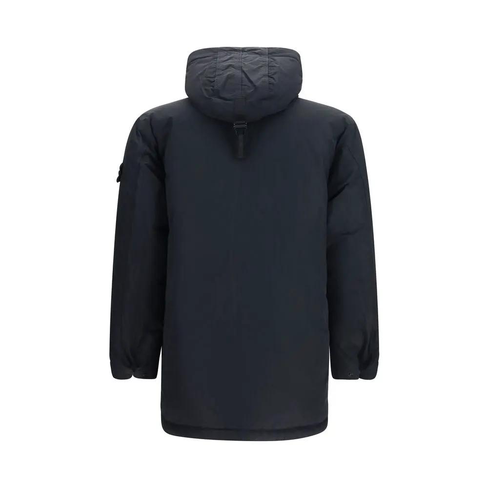 Stone Island Stone Island Black Polyester Full-Length Jacket
